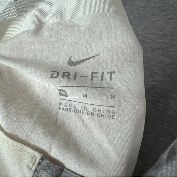 Nike Breathe Dry Racerback Tank Top Medium Grey Ivory - Picture 6 of 9